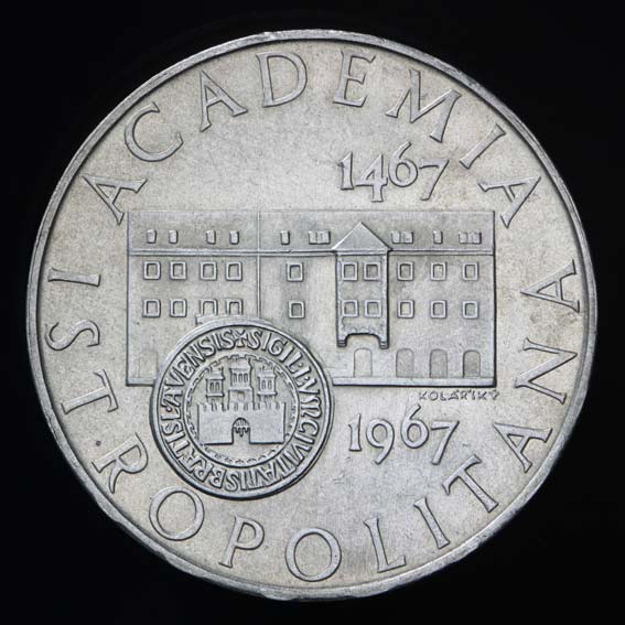 10 Kčs/1967 - Academia Istropolitana - 500. výročie založenia